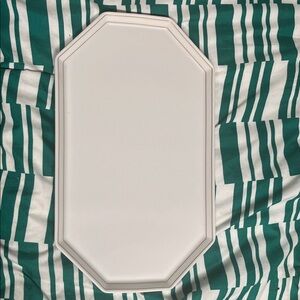 Rosenthal White Octagonal Serving Tray with Gold Trim